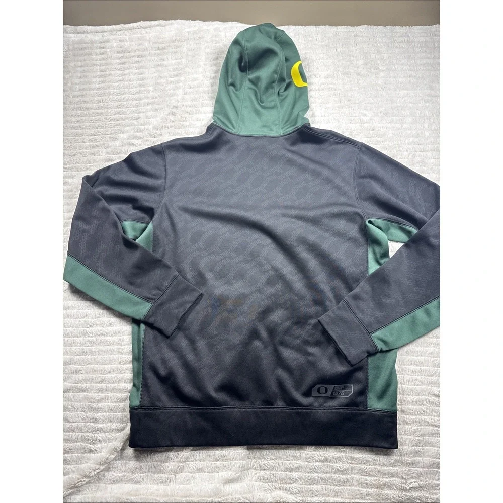 Nike Therma-Fit Oregon Ducks Hoodie Men's‎ Med Black/Green Sweatshirt Football